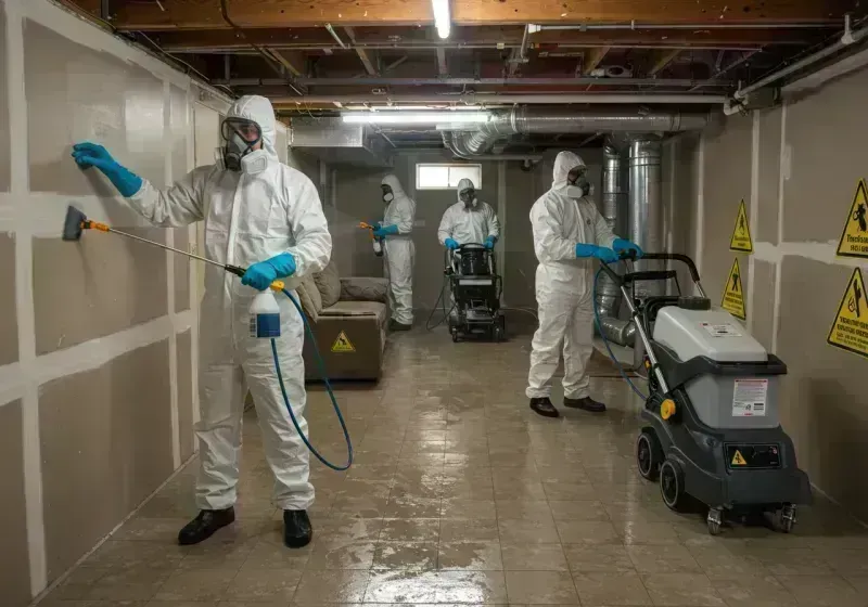 Basement Moisture Removal and Structural Drying process in Douglas County, GA